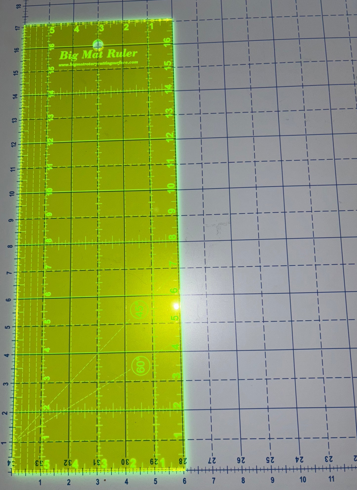 The Big Mat Ruler 17 x 6''