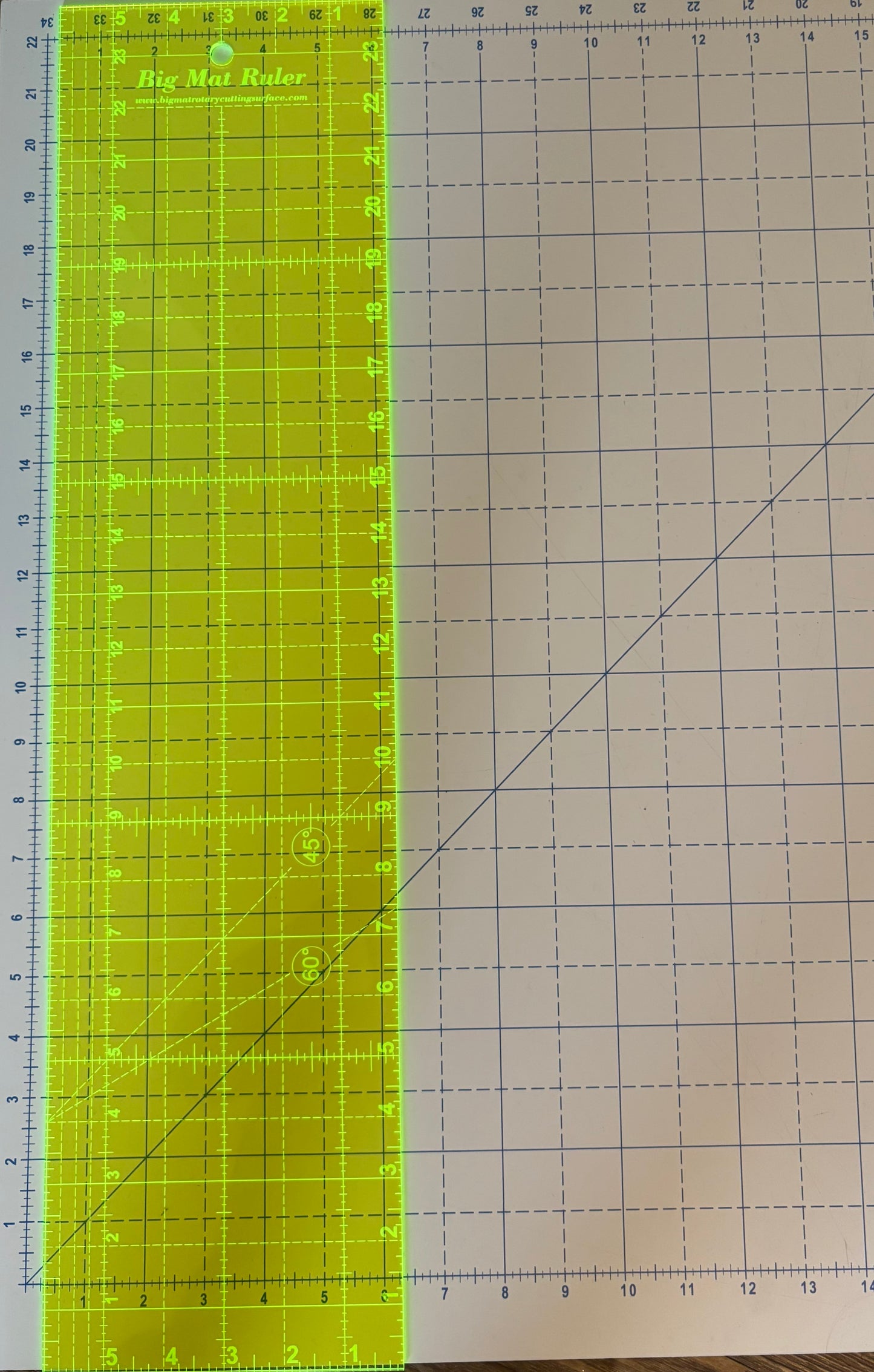 The Big Mat Ruler 24" X 6"